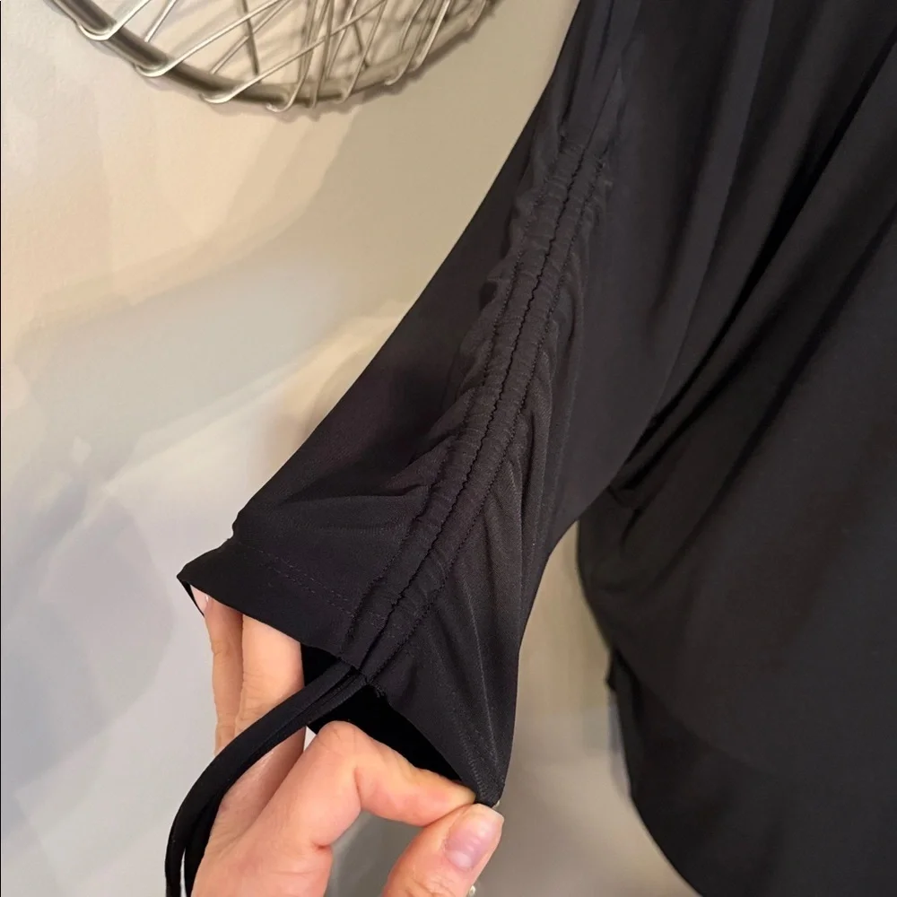 Michael Kors Black Cold-Shoulder Chain Strap Tunic size Large